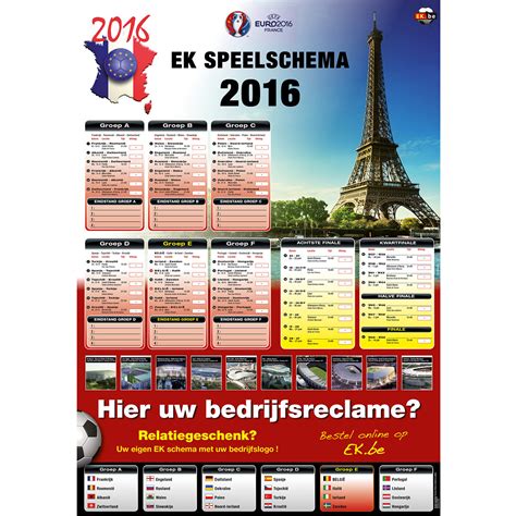 Wordt tijdens en voor het ek op de hoogte gehouden van het speelschema van het ek. EK speelschema posters model Nederland - 100 stuks | EK ...