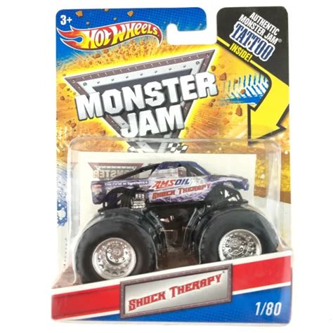 Hot Wheels Monster Jam Truck Shock Therapy 4x4 Purple Die Cast 164