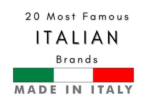 20 Most Famous Italian Brands This Way To Italy