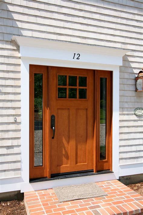 Colonial Front Doors Wood Cape Cod House Exterior Tan House