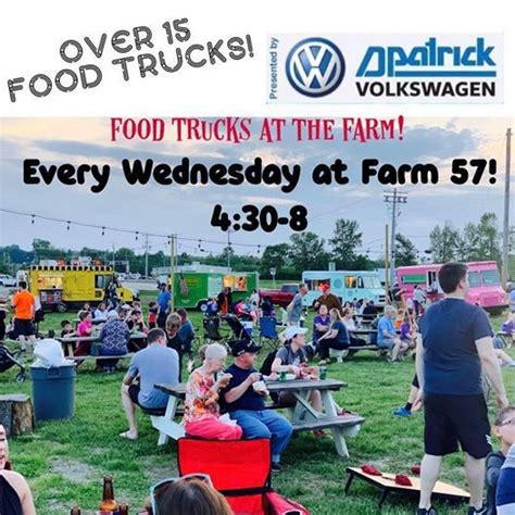 Sunday at bosse field, and event organizers say thousands of people have stopped by. Food Trucks at Farm 57! | Evansville