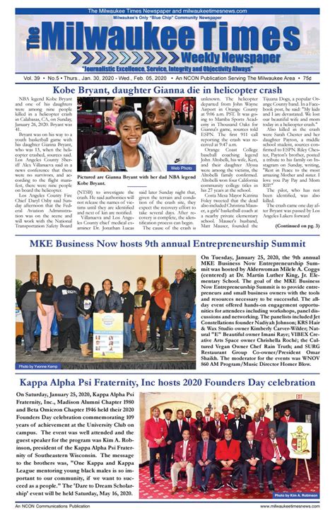 Milwaukee Times Weekly Newspaper Digital Edition Issue January Vebuka Com