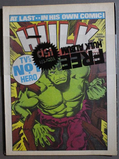 Hulk Comic 1 March 71979 British Uk Marvel Pub Magazine Sized