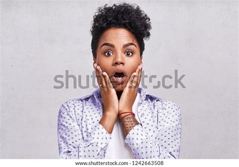 Emotions Concept Nervous Emotional Scared Young Stock Photo 1242663508
