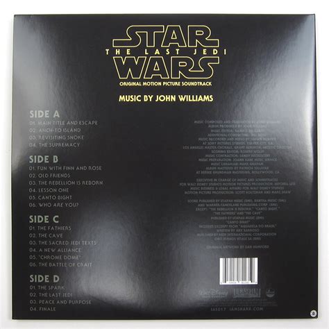 John Williams Star Wars The Last Jedi Soundtrack Luke And Rey Varia
