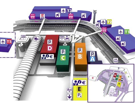 Map Of Rome Airport Transportation Terminal