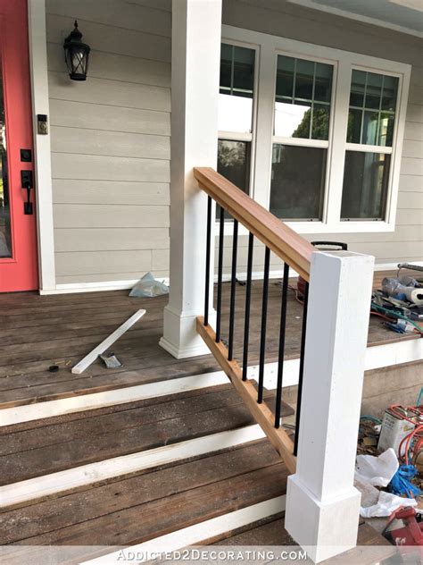 My Finished Front Porch Steps And Railings Artofit