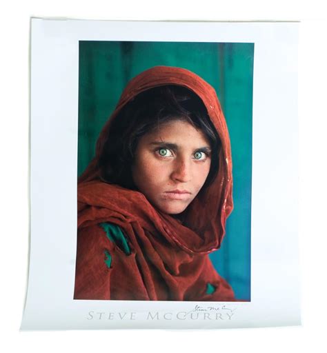 Lot Steve Mccurry Afghan Girl Lithograph Signed