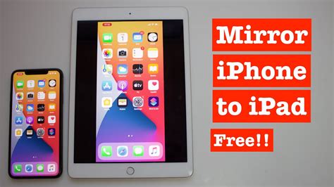 How To Mirror Iphone To Ipad 100 Free Youtube