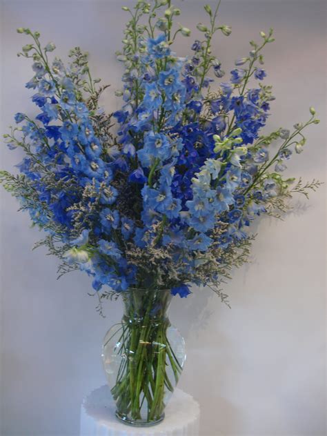 We deliver in san francisco and all surroundingareas. Blue Delphinium Flower Arrangement by Fillmore Florist San ...