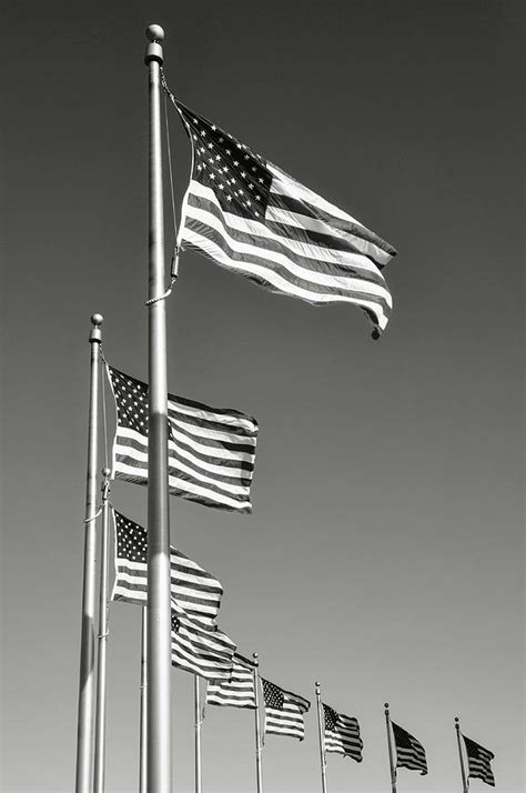 American Flag Waving In The Wind Photograph By Brandon Bourdages Pixels