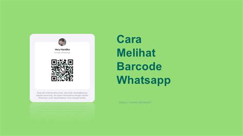 Cara Melihat Kode Qr Whatsapp Sendiri Di Hp Android