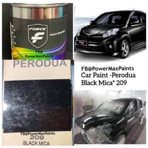 Force Perodua 209 Black Mica 2k Car Paint Shopee Malaysia