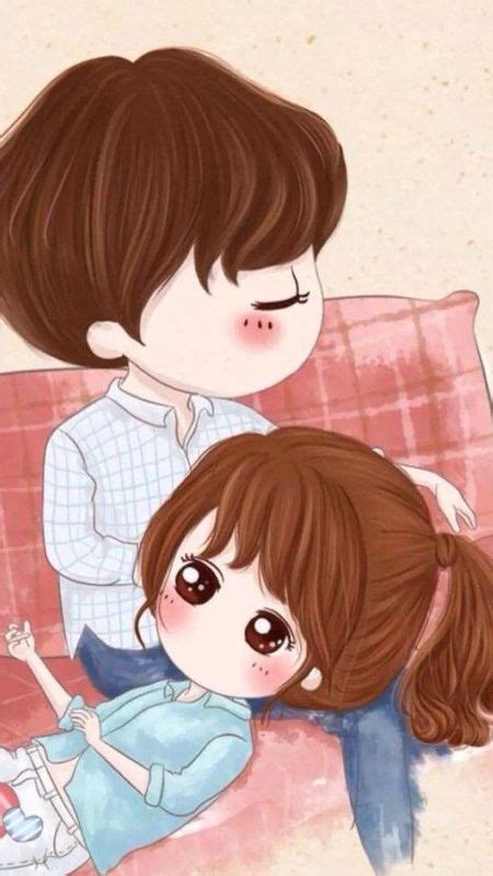 I Love You Wallpaper Download Mobcup Cute Chibi Couple Love Cartoon