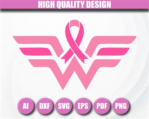 Wonder Pink Women Svg Breast Cancer Svg Pink Ribbon Svg Etsy