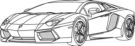 Lamborghini Car Sketch at PaintingValley.com | Explore collection of