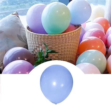 Pcs Pastel Latex Balloons Inch Assorted Macaron Candy Colored Rainbow Balloon For Wedding