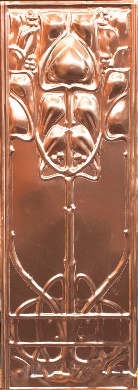 I want to add a steel ceiling. Wunderlich Pressed Metal Copper Panels