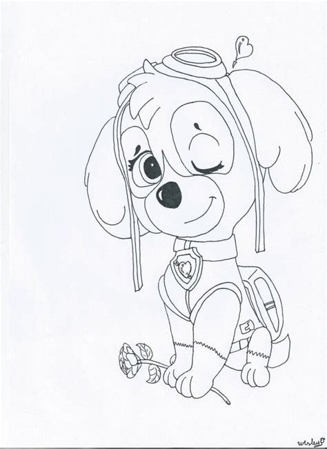 Zuma at christmas, paw patrol. Paw Patrol Coloring Pages Skye - Coloring Home