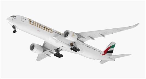 3d Model Airbus A350 1000 Emirates Air 1142310 Turbosquid
