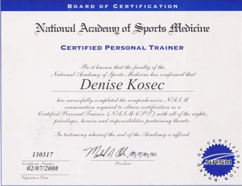 Nasm Cpt 2008 Certification