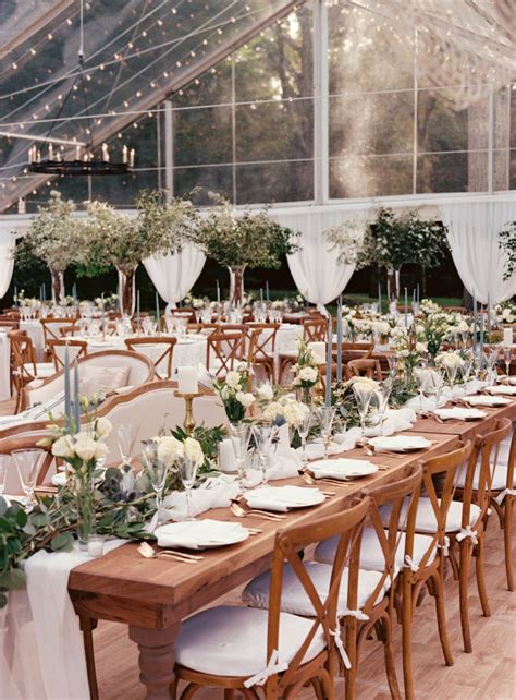Long Table Centerpieces Blush Floral Design