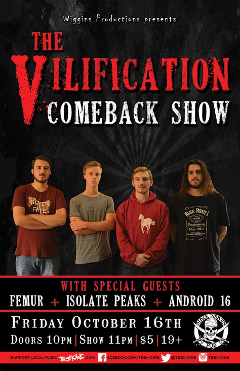 The Vilification Comeback Show W Femur Isolate Peaks Android 16