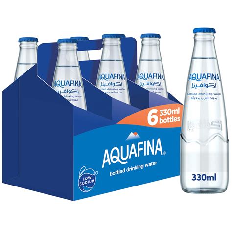 Buy Aquafina Drinking Water Glass Bottle 330ml Pack Of 6 Carry Pack