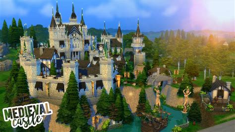 Medieval Castle The Sims 4 Speed Build Youtube
