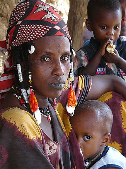 Femme Peulh Portraits Gorom Gorom Sahel Burkina Faso