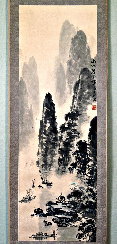 Beautiful Chinese Paintings Vintage Chinese Lijiang Riverguilin