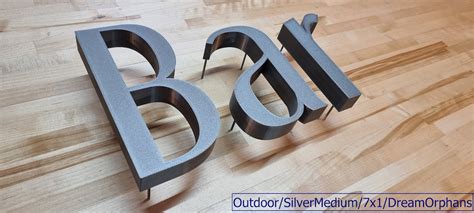 Totally Custom 3d Outdoor Sign Letters Stud Mount 1 Inch Thick Any