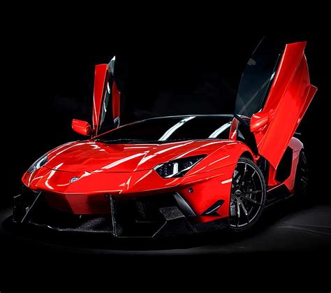 Red Lamborghini Aventador Wallpaper