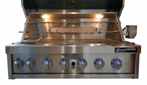 Grand Turbo 40-Inch 6-Burner Built-In Natural Gas Grill With Two