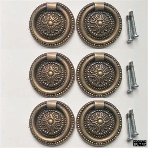 Browse online at more handles for the lowest prices & fast delivery. 6 Vintage Brass 2 " Victorian 5 cm Floral Sheraton Round ...