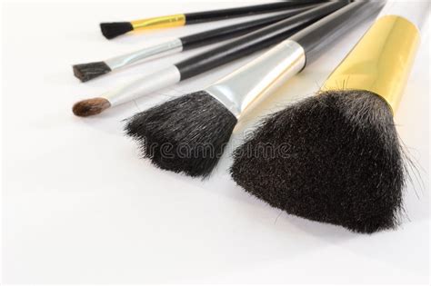Cosmetic Brushes For Makeup Stock Photo Image Of Blusher Palette