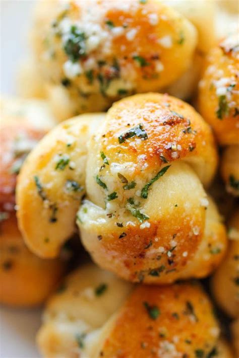 Easy Garlic Parmesan Knots Recipe Recipes Garlic Parmesan Knots Food