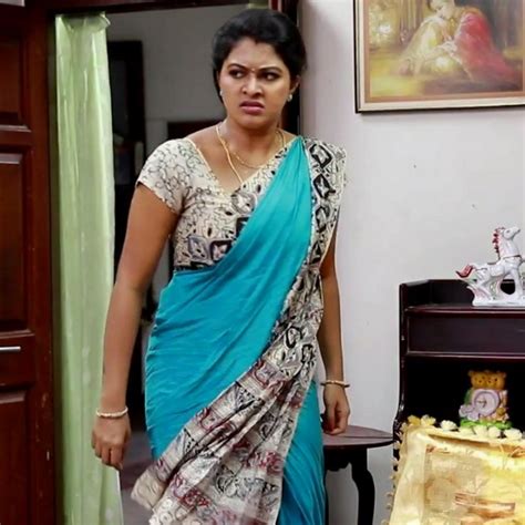 Rachitha Mahalakshmi Sari Navel Show Tamil Tv Hd Caps