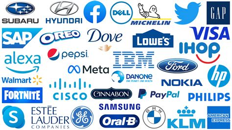 Famous Blue Logos Well Known Companies With Blue Logos