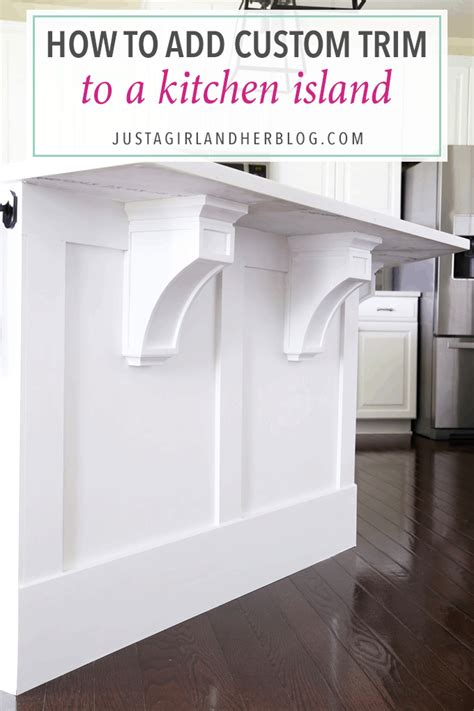 The hampton bay 3 in. How to Add Custom Trim to a Kitchen Island | Abby Lawson