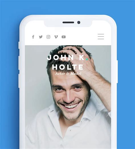 Create a professional website right from your mobile. Go live in