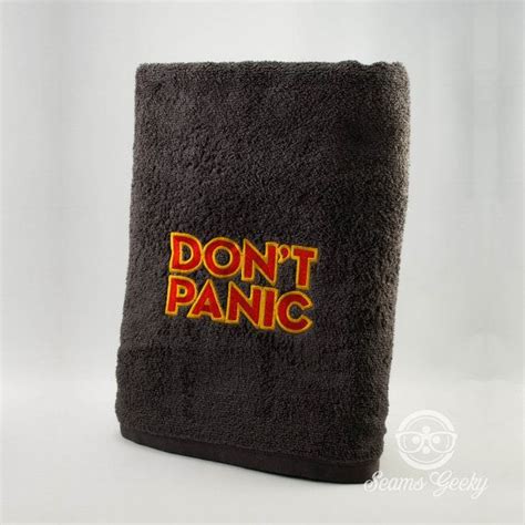 The Hitchhikers Guide To The Galaxy Dont Panic Inspired