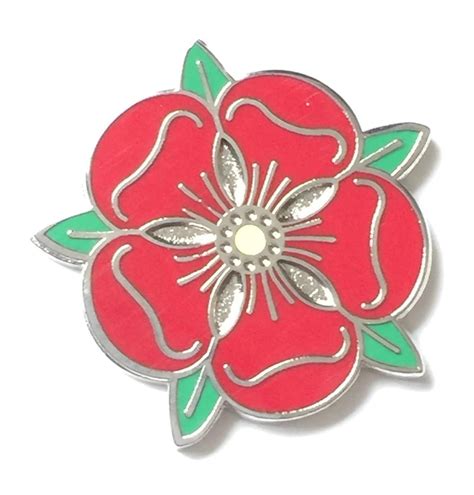 Lancashire Red Rose Enamel Lapel Pin Badge T295 Etsy Enamel Lapel