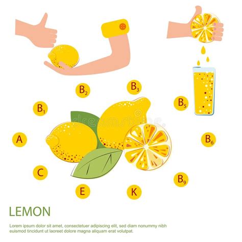 Ensemble De Citrons Les Citrons Contiennent Des Vitamines Jus De