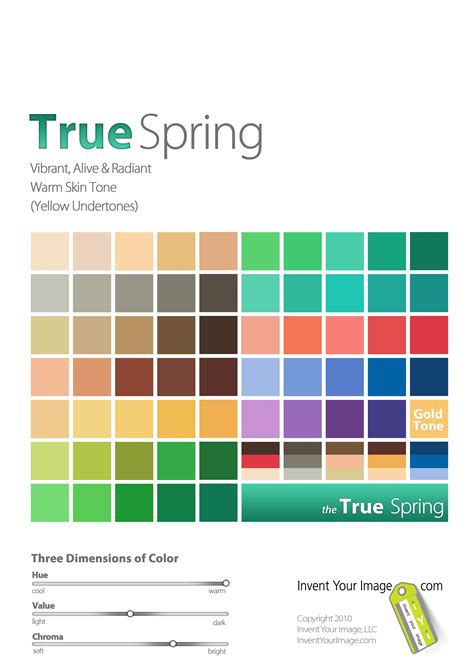 Men S True Spring True Spring Color Palette Warm Spring Colors True
