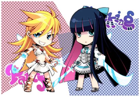 Blonde Women Women With Swords Panty And Stocking With Garterbelt Sword Gun Anarchy Panty
