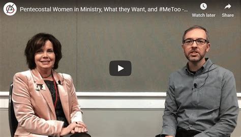 The interesting, and maybe puzzling, question is why in the this has profound implications for. Pentecostal Women in Ministry, What they Want, and #MeToo ...