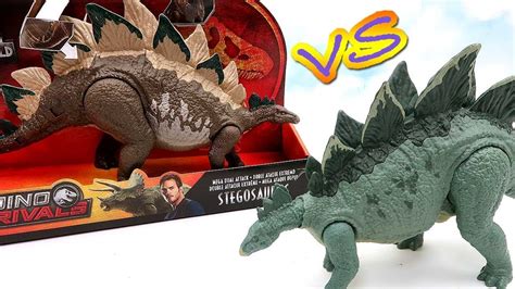 Dinosaur Stegosaurus Toys Jurassic World Original Dino Vs Dino Rivals Series Fun Video For