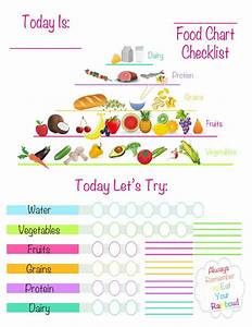 Free Printable Healthy Eating Chart Tracker For Kids Tidyladyliving