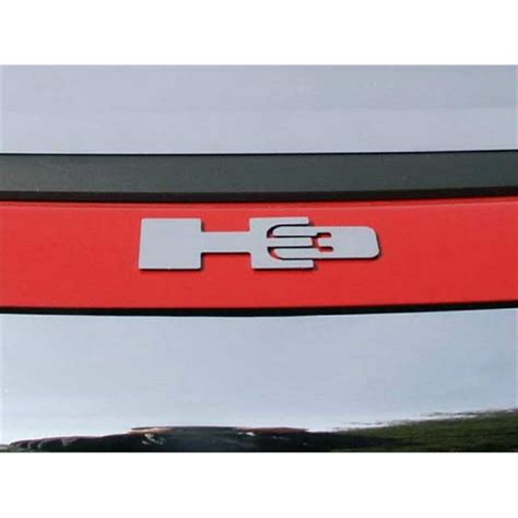 Fits 2006 2009 Hummer H3 Suv H3 Emblem Stainless Steel Graphiclogo